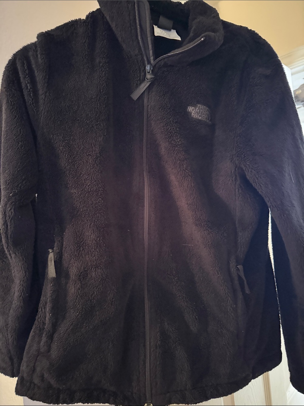The North Face Black Plush Full-Zip Fleece